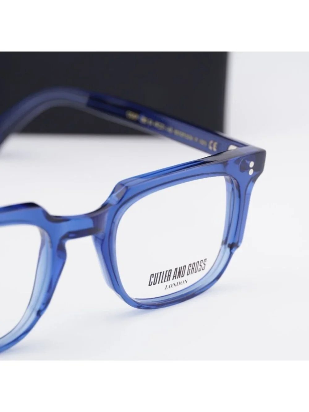Cutler and Gross CGOP138249 004 Square Eyeglasses 49mm - Blue